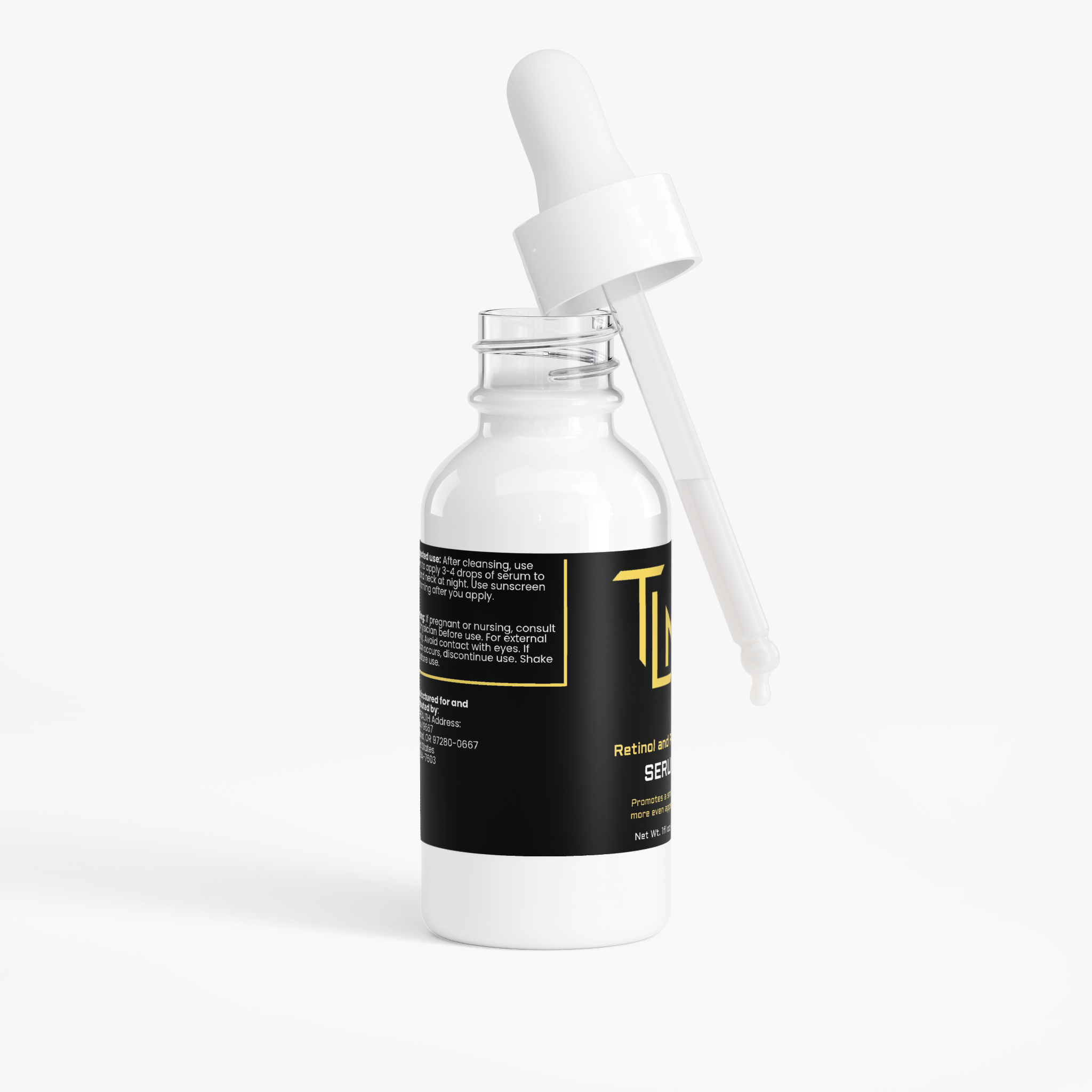Retinol and Peptide Face Serum - Refresh your skin's appearance overnight